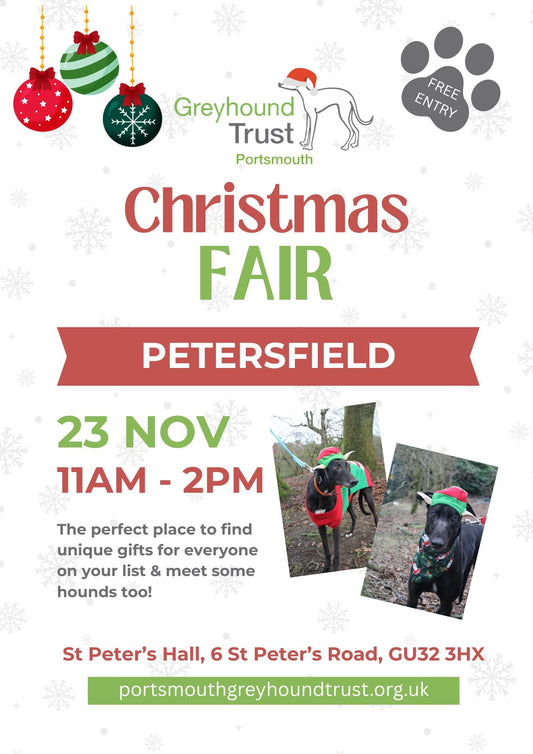 Portsmouth Grey Hound Trust Christmas Fair 23rd November