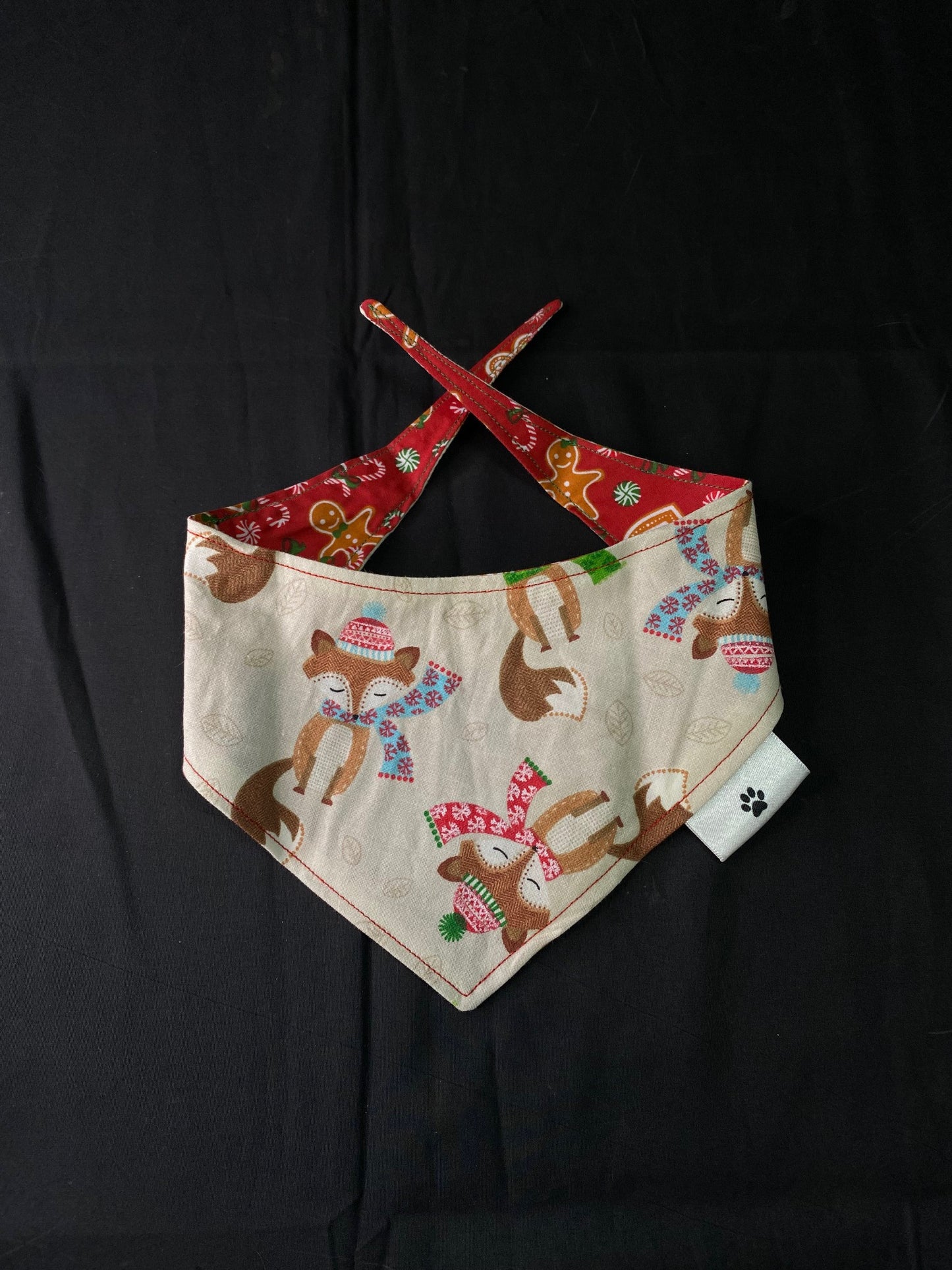 Red Gingerbread and Foxes - XS