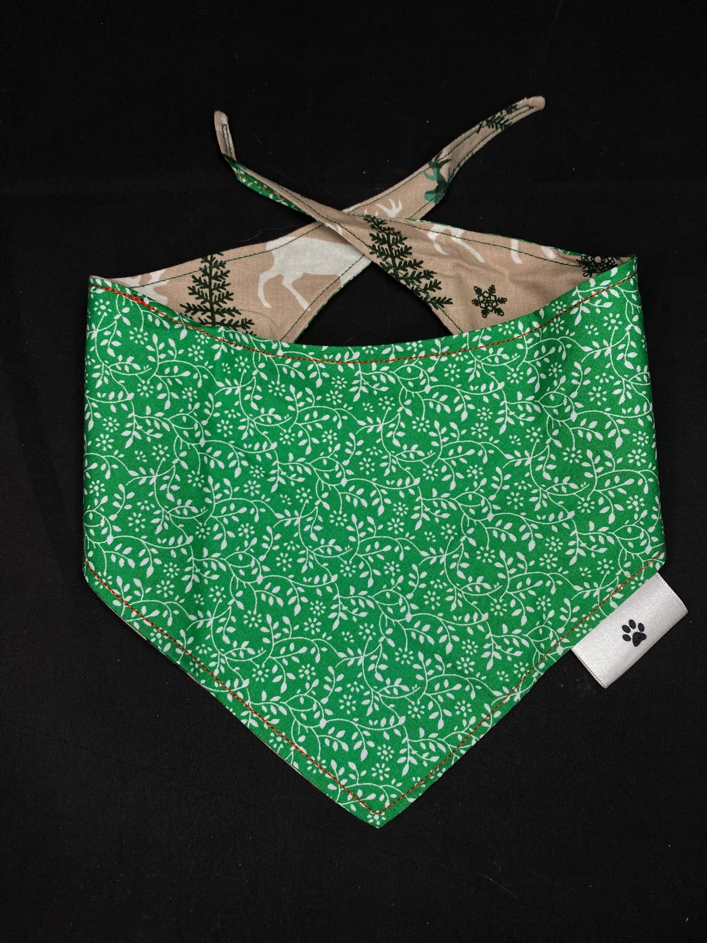 Green Christmas Deer - S