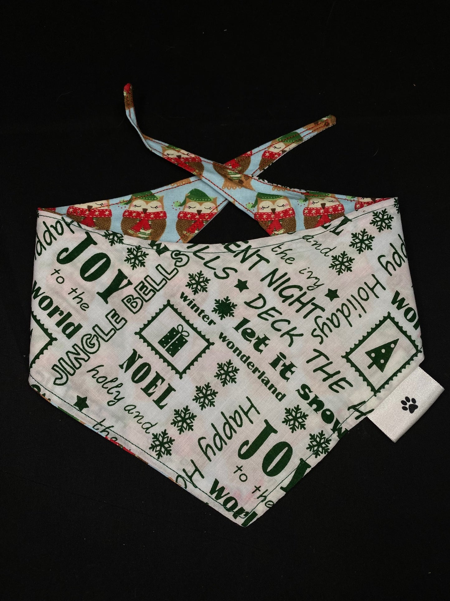 Green Christmas Owls - S