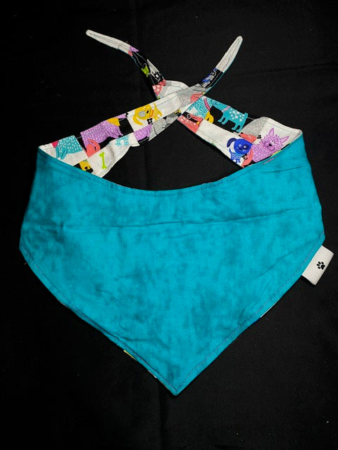 Blue Dog Patchwork - L