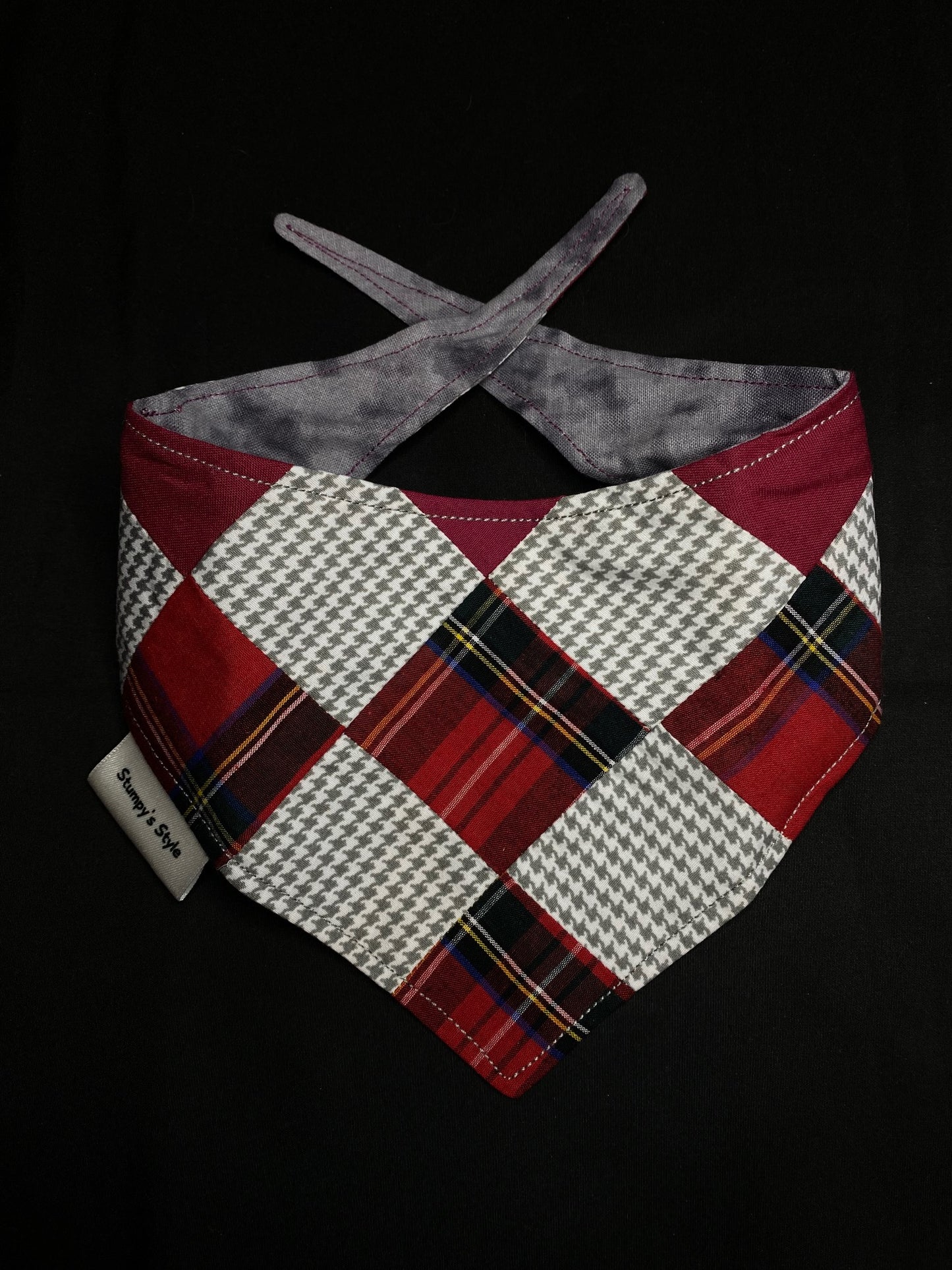 Red Checked Patchwork - XS