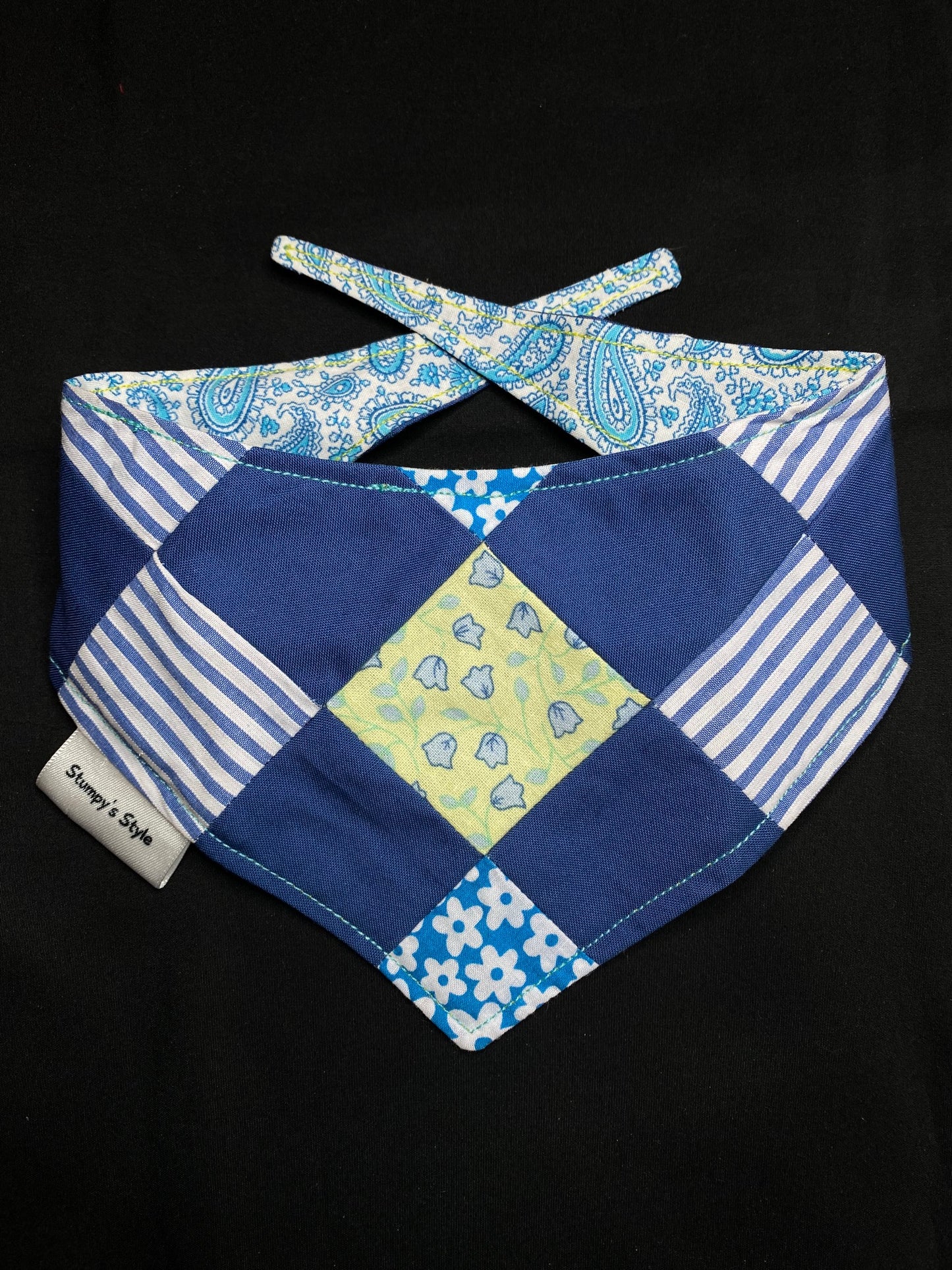 Blue Patchwork - XS