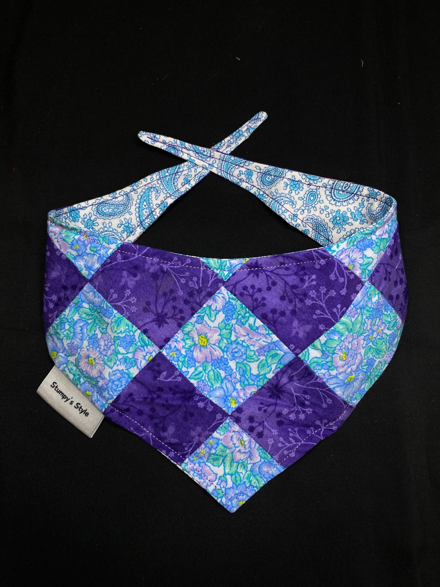 Blue & Purple Patchwork - XS
