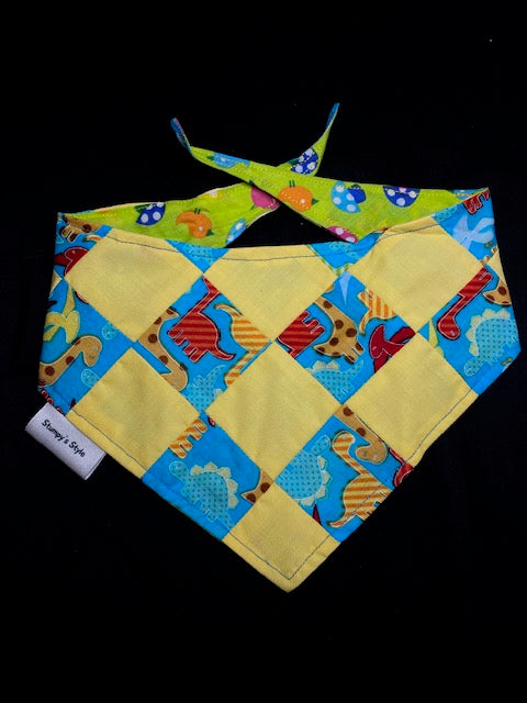 Yellow & Blue Patchwork - S