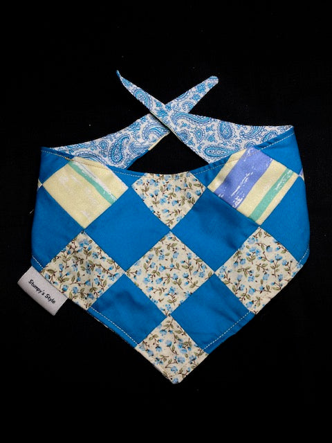 Blue Flower Patchwork - S