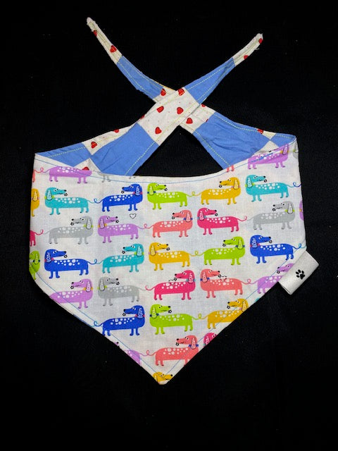 Blue Bows Patchwork - M
