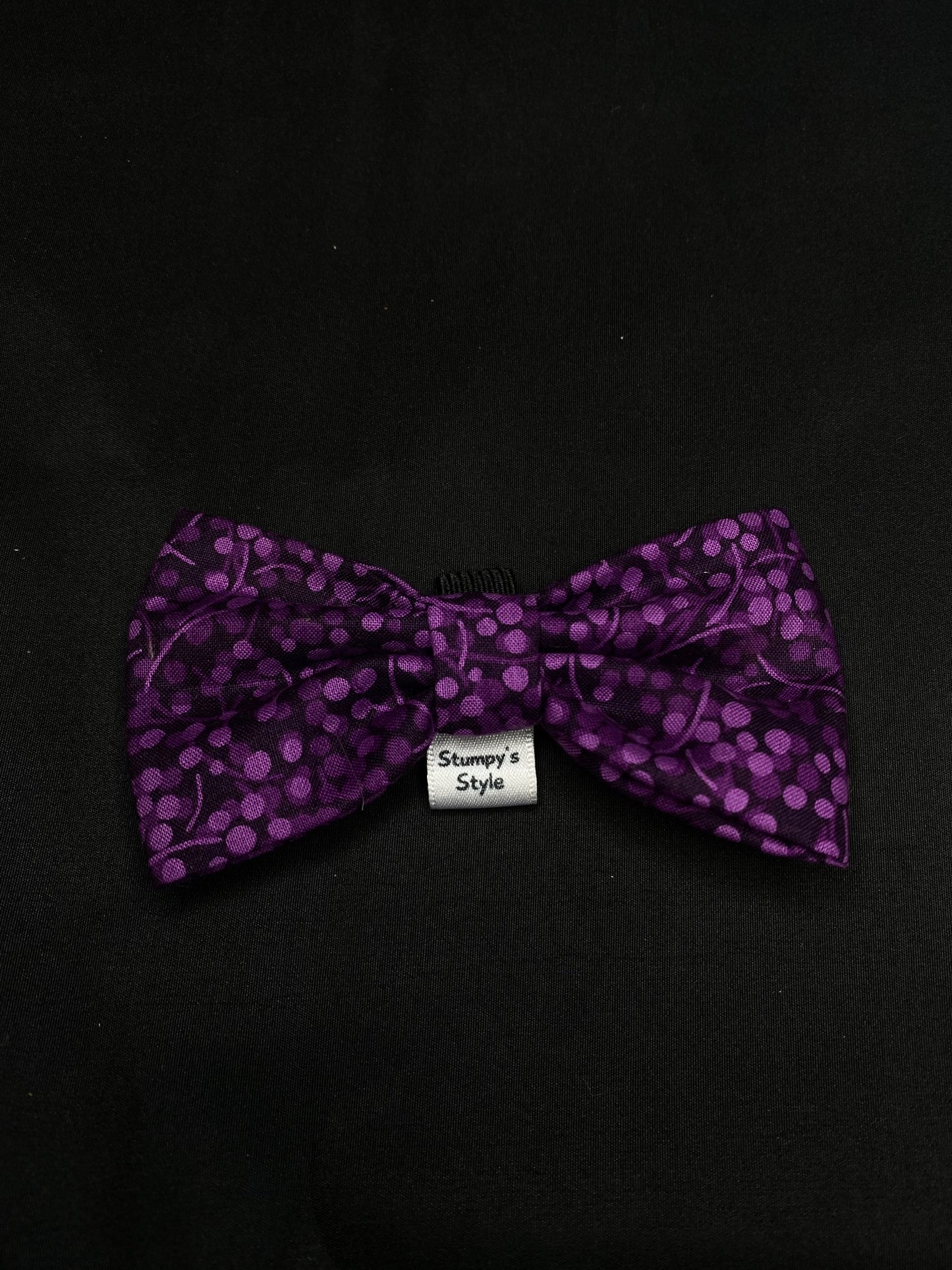 Purple Dots Bow