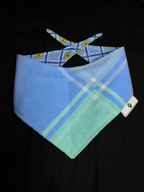 Yellow Checked Flowers - S