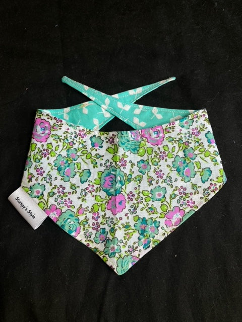 Turquoise Flowers - XS