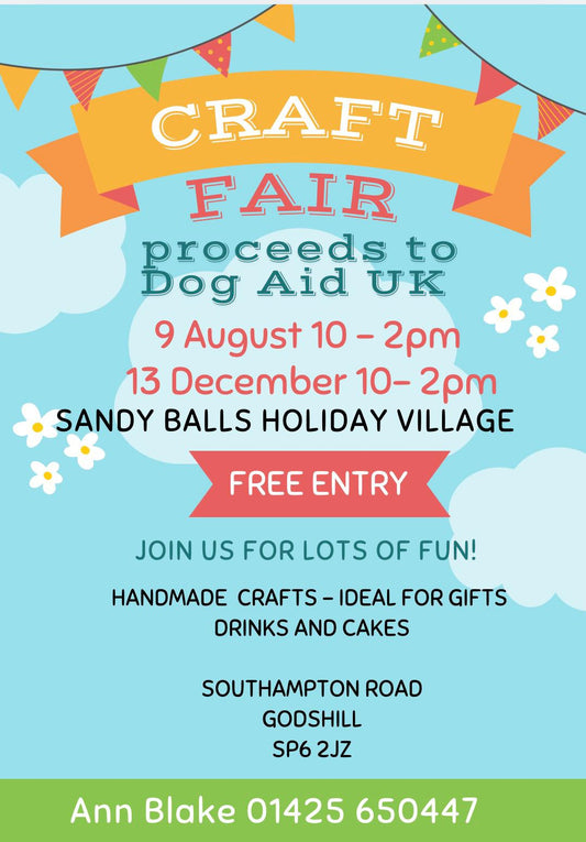 Dog Aid Craft Fair - 9th August