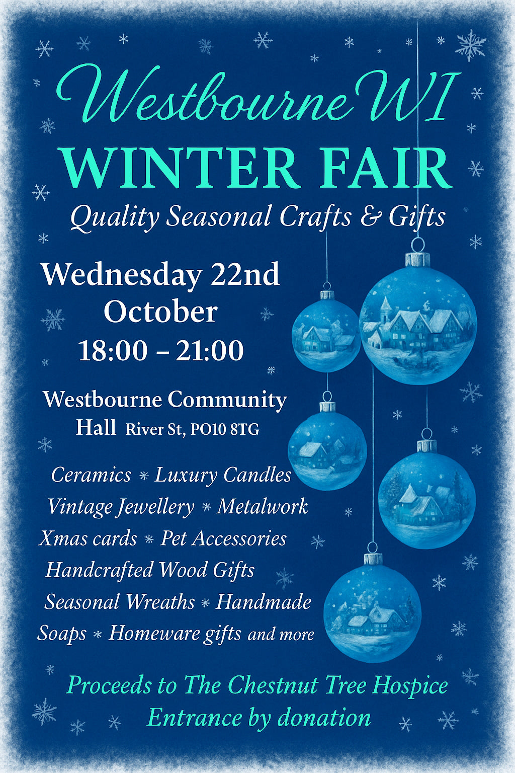 Westbourne WI Winter Fair 22nd October