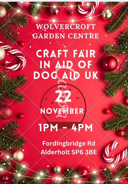 Craft Fair in aid of Dog Aid UK 22 November