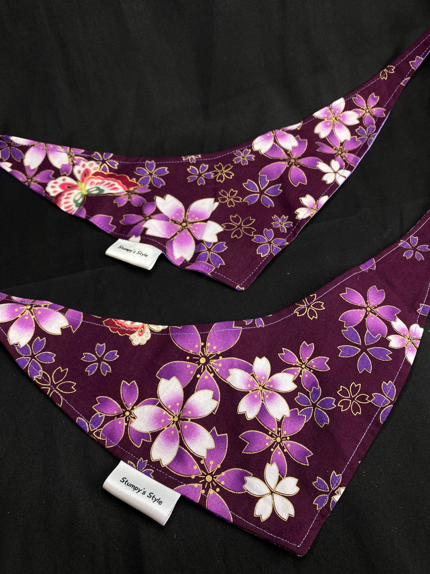 Purple Flowers Bandana