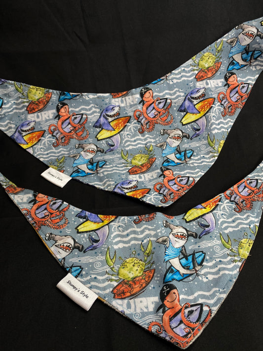 Surfing Sharks Bandana