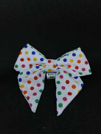 Colourful Polka Dots Bow
