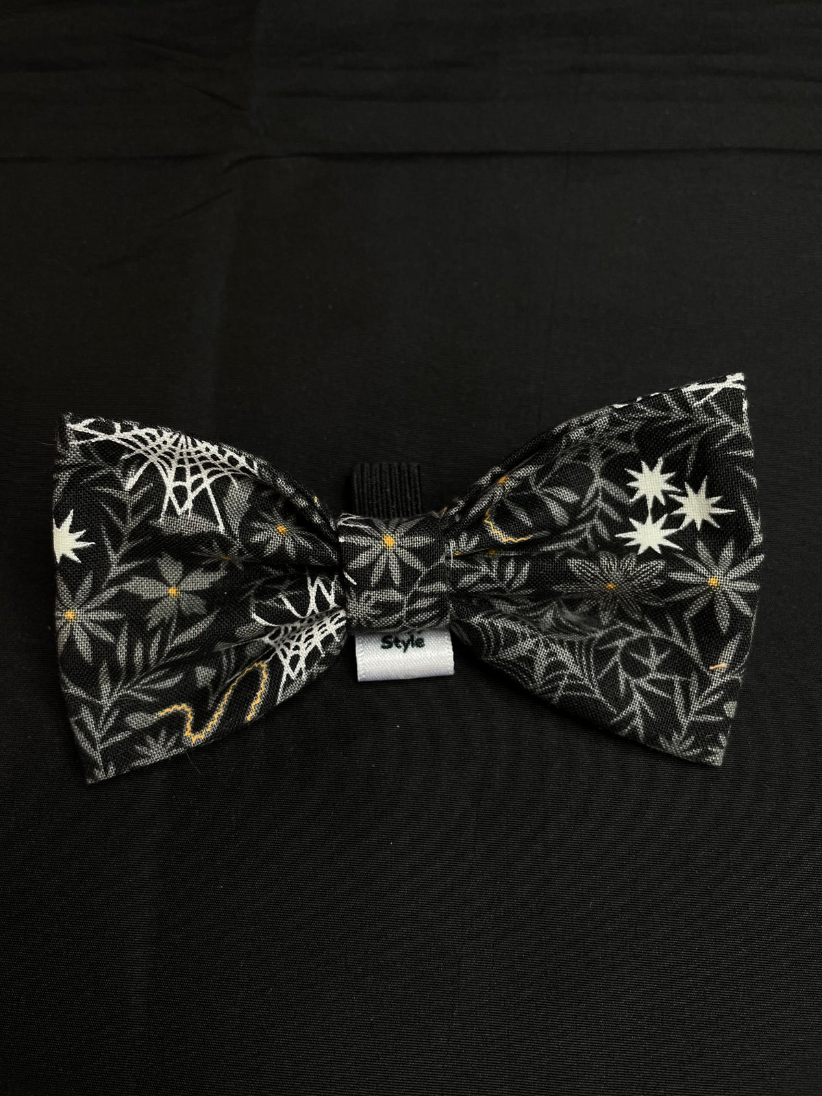 Black Spider Webs Bow