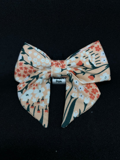 Pink Floral Bow