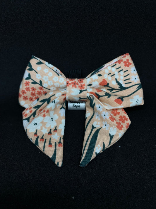 Pink Floral Bow