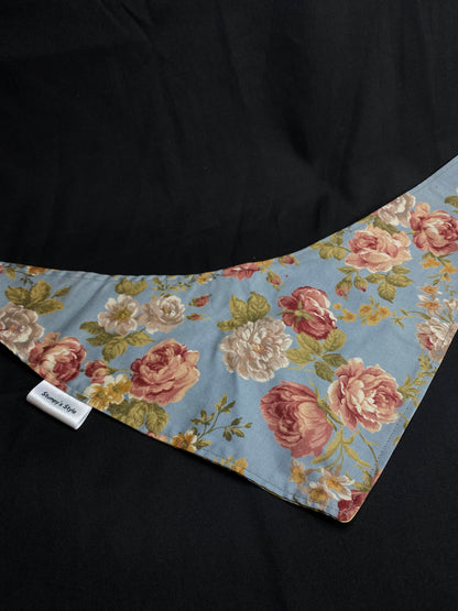 Grey Flowers Bandana