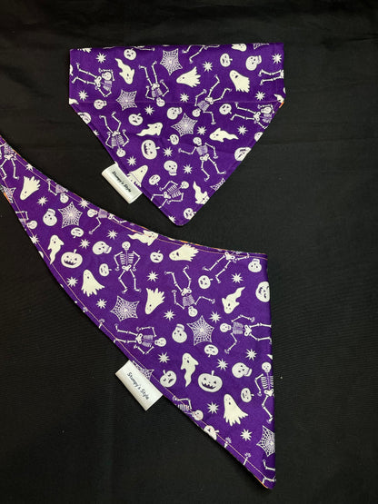 Purple Halloween Bandana