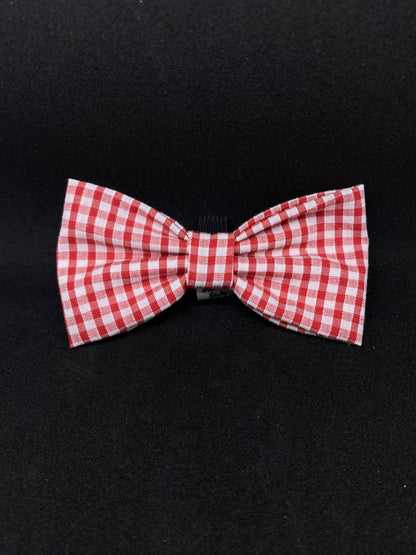 Red Checked Bow