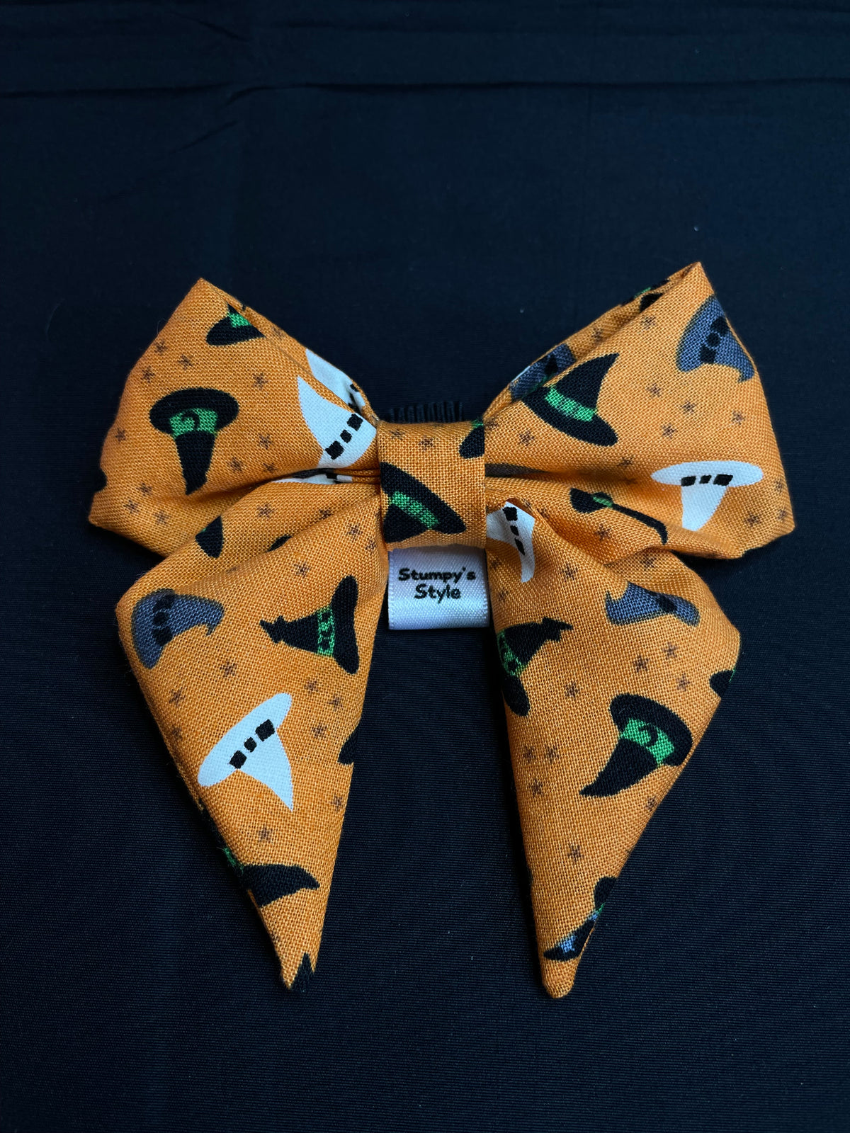 Orange Witches Hats Bow
