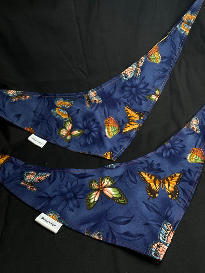 Blue Butterflies Bandana