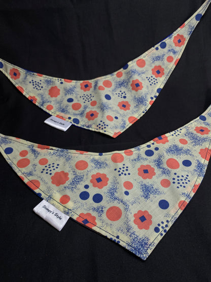 Peach Flowers Bandana