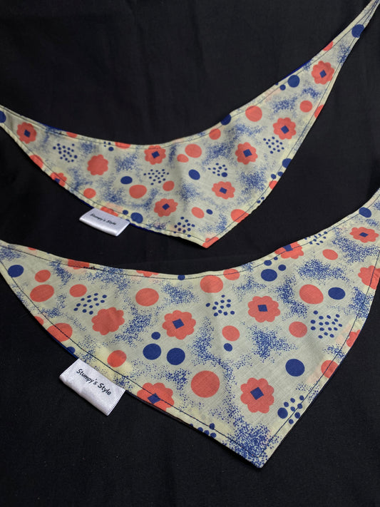 Peach Flowers Bandana