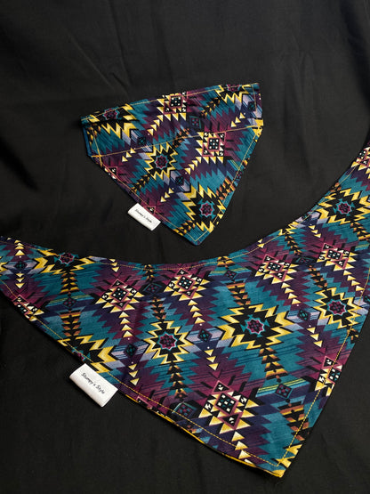 Purple Abstract Bandana
