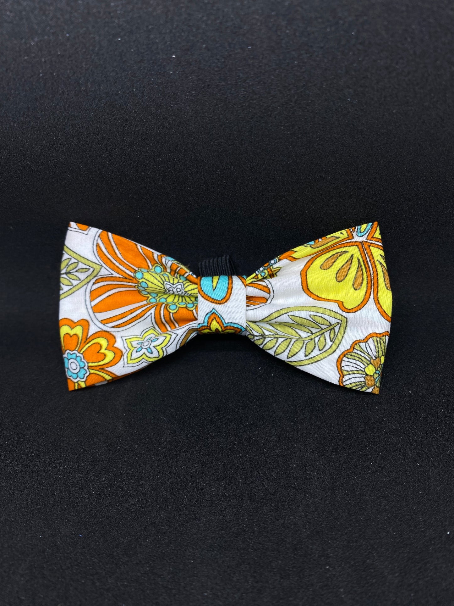Orange Flowers Bow