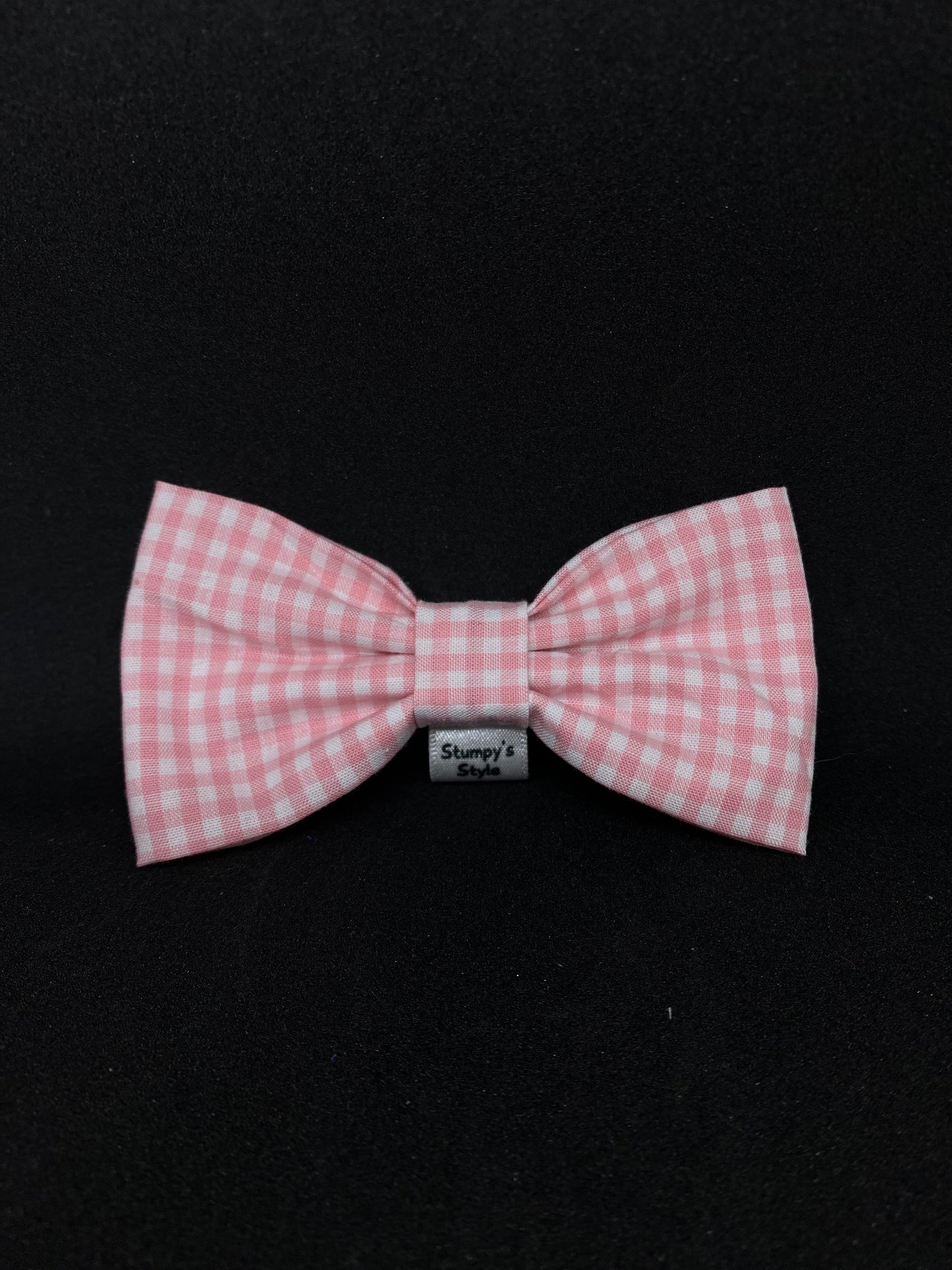 Pink Checked Bow