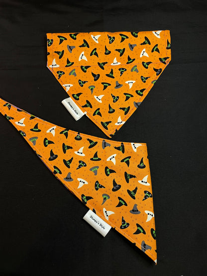 Orange Witches Hats Bandana