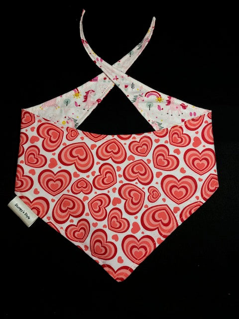 Red Unicorn Hearts - M