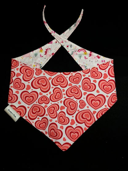 Red Unicorn Hearts - M