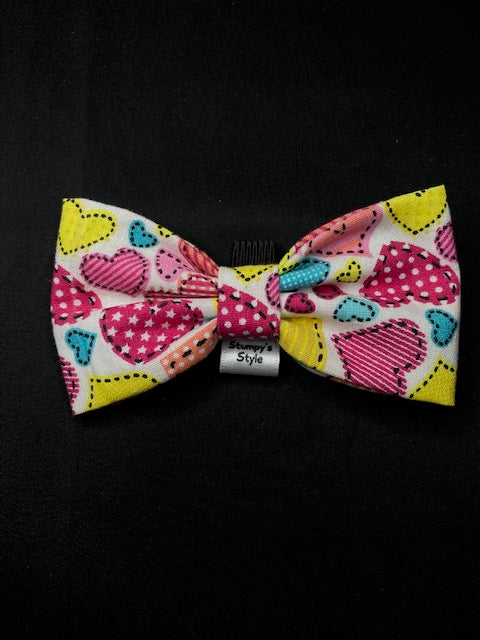 Colourful Heart Bow