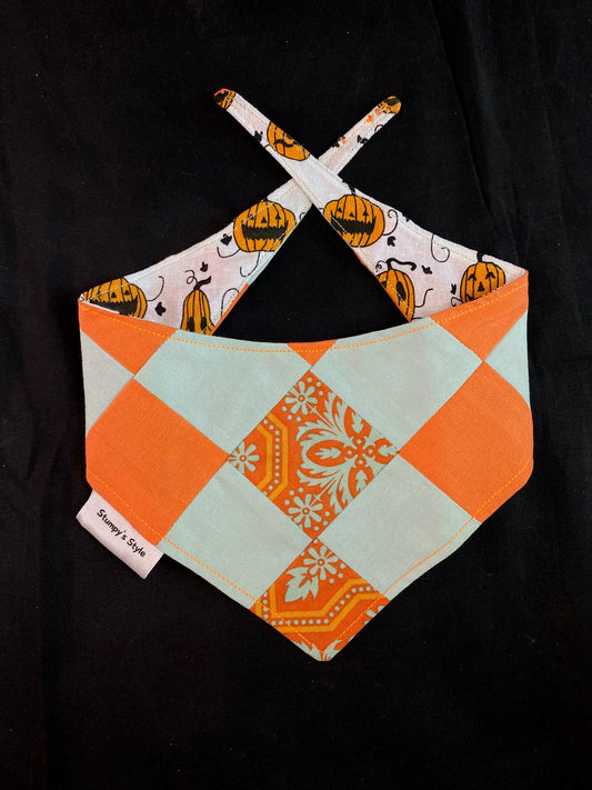 Orange & Pumpkin Patchwork - XS