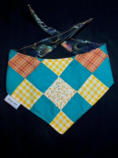 Yellow, Green & Orange Patchwork - M