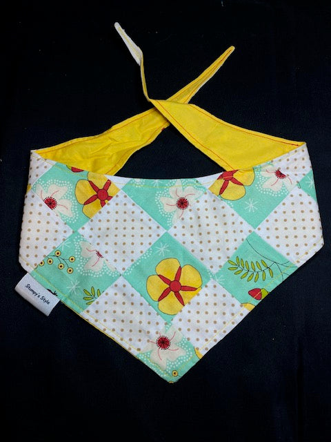Yellow Flowers Patchwork - M