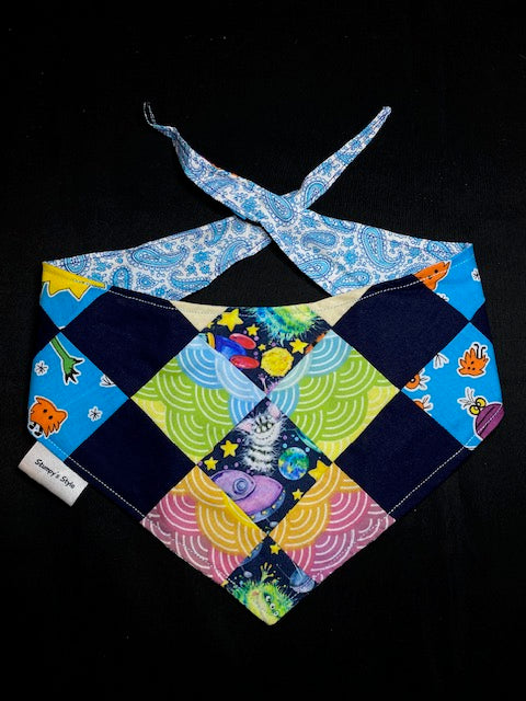Colourful Aliens Patchwork - M