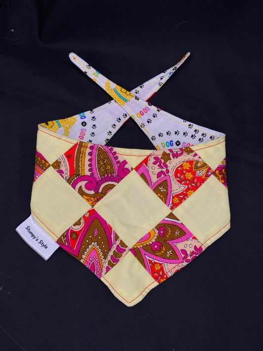 Yellow & Red Patchwork - XS
