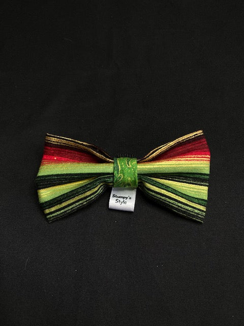 Green & Red Bow