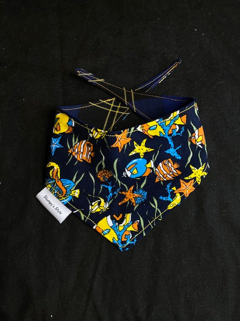 Dark Blue Fish - XS