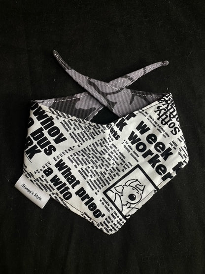 Grey Newspaper - XS